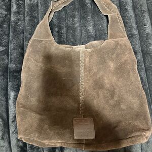 Haute Hippie Brown Suede Shoulder Bag